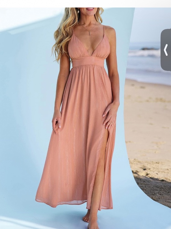 Cupshe Dresses & Skirts - New Cupshe V-Neck Backless Maxi Dress-L